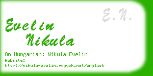 evelin nikula business card